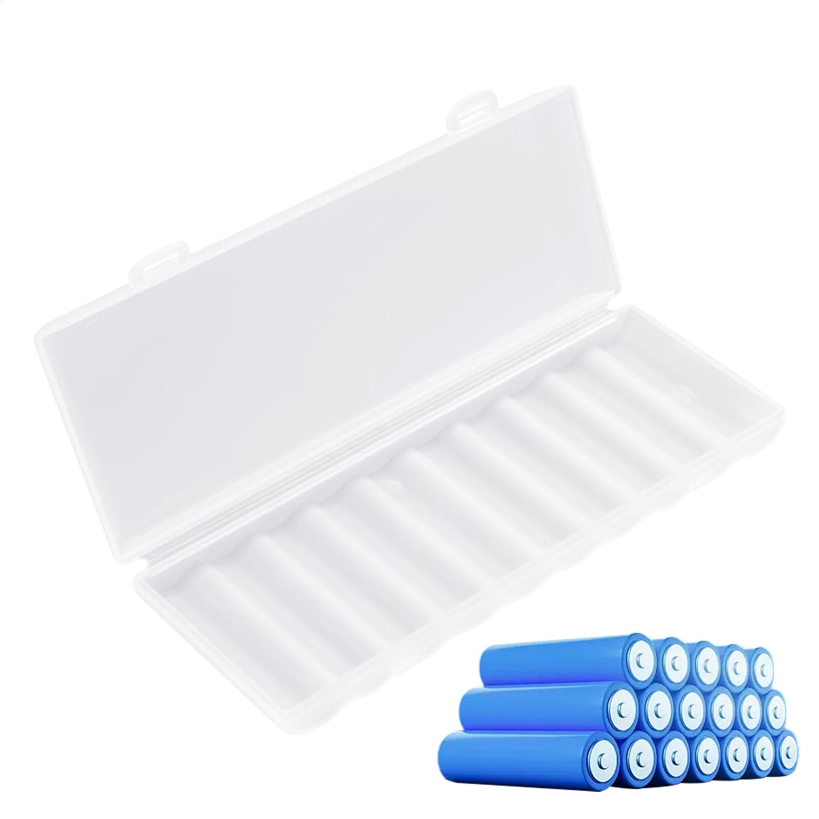 Travel Accessories Teens - 10 Slots Portable Transparent Plastic Battery