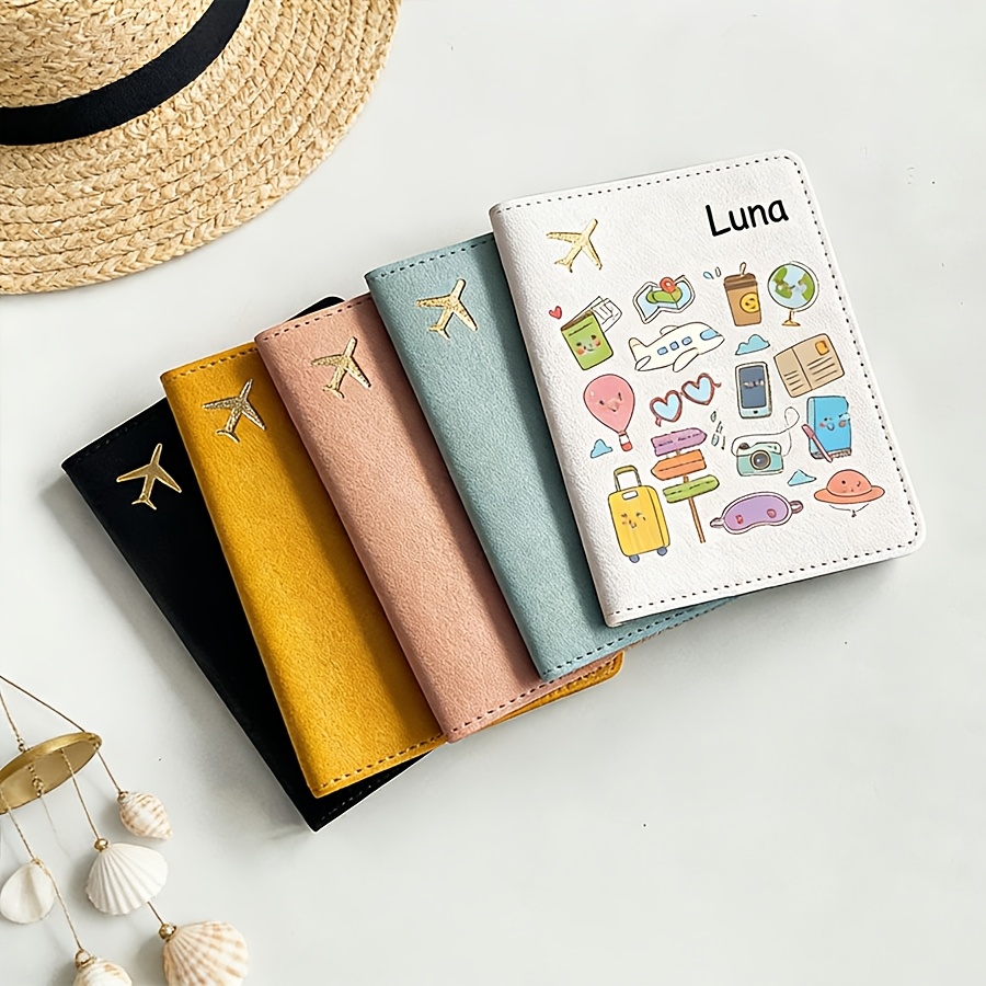 Travel Accessories Useful - Custom Name Text Passport Holder Cute
