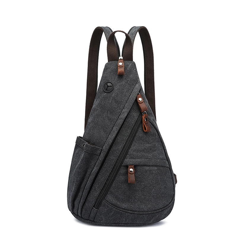 Travel Accessories Bike - Canvas Sling Bag Convertible Crossbody Chest