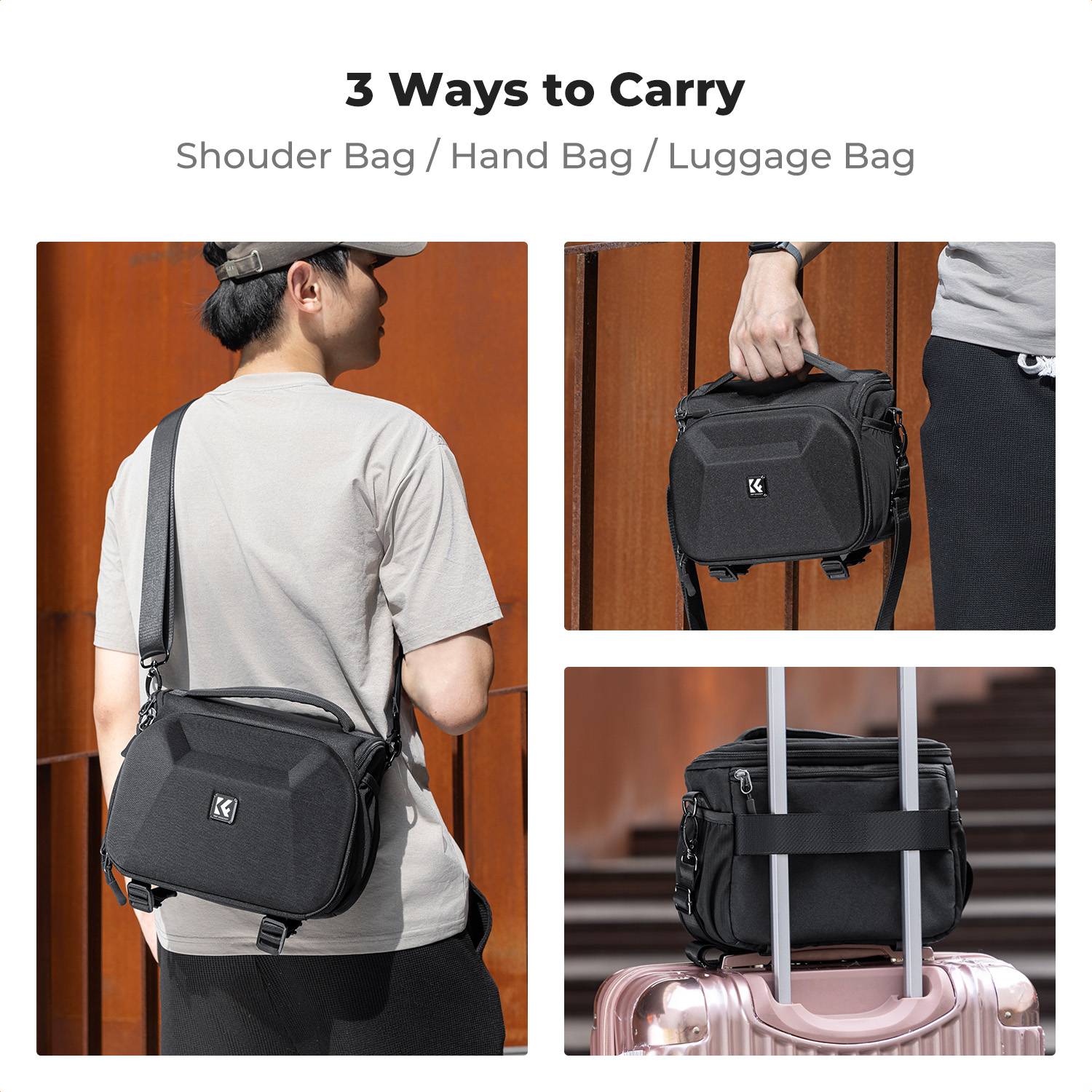 K&F CONCEPT Lightweight Tough  - Camera Bag Travel review and price