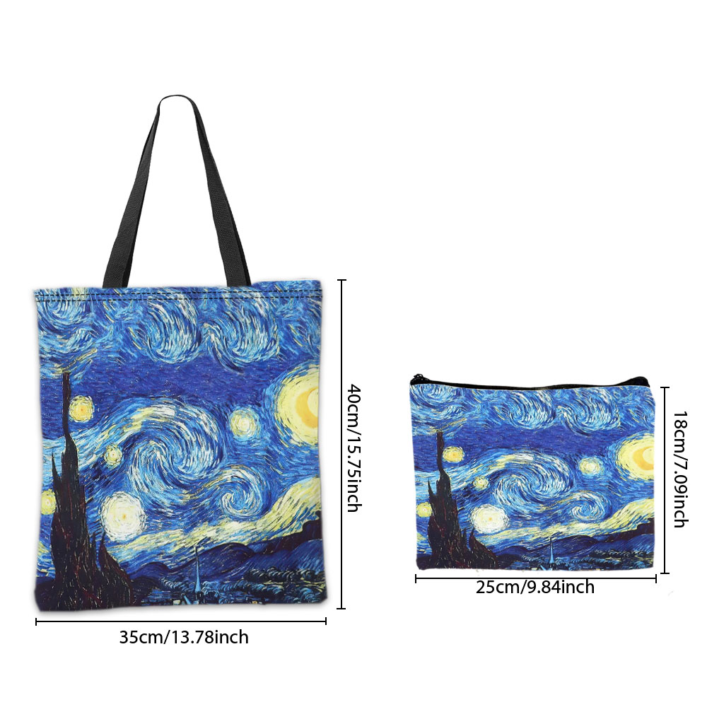 Van Gogh Series Tote Bag Cosme - Travel Accessories Bag review and price
