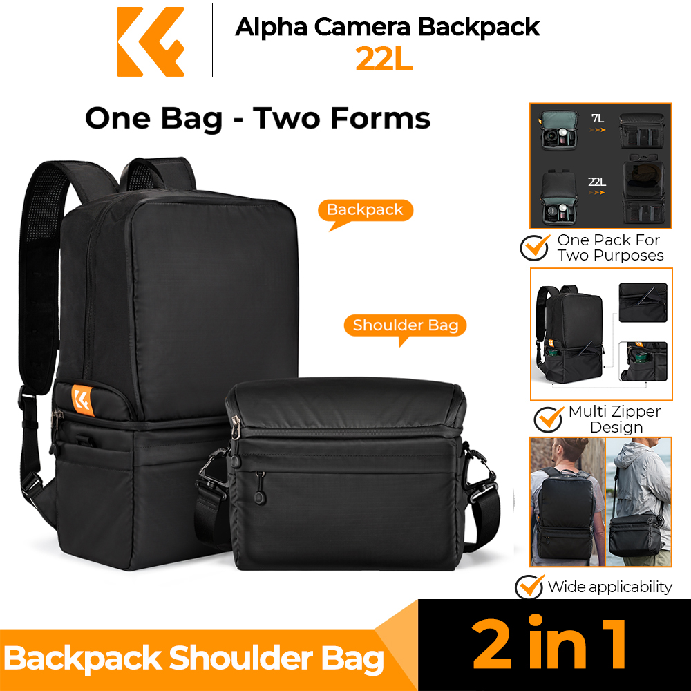 K&F CONCEPT 22L Camera Backpac - Camera Bag Travel review and price