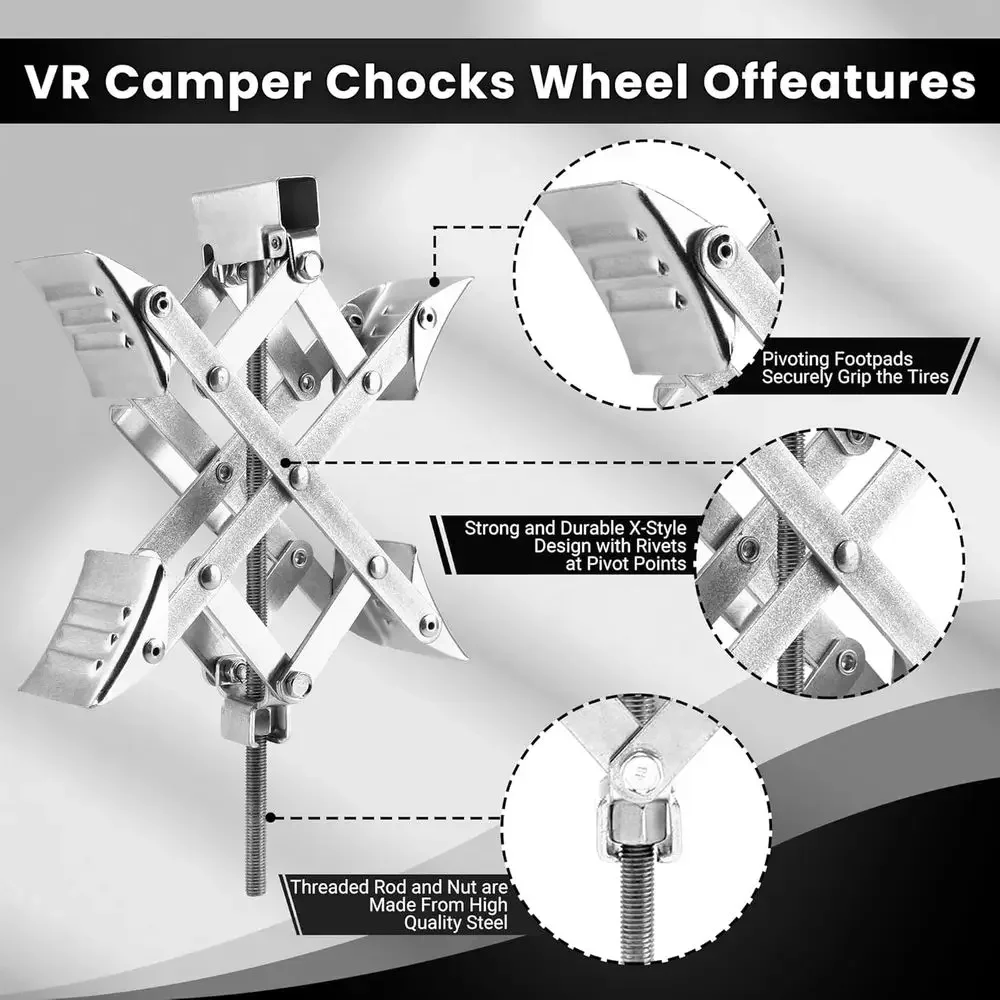 X-Shaped RV Wheel Chock Fit 3. - Travel Accessories Us review and price
