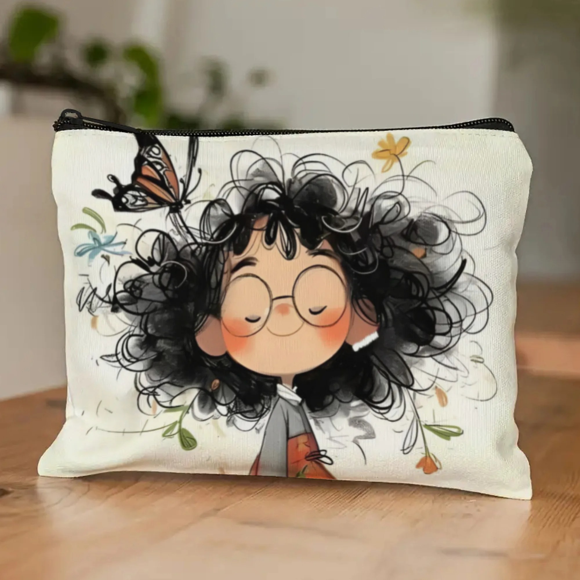 Cartoon Girl Makeup Bag Zipper - Travel Accessories Bag review and price