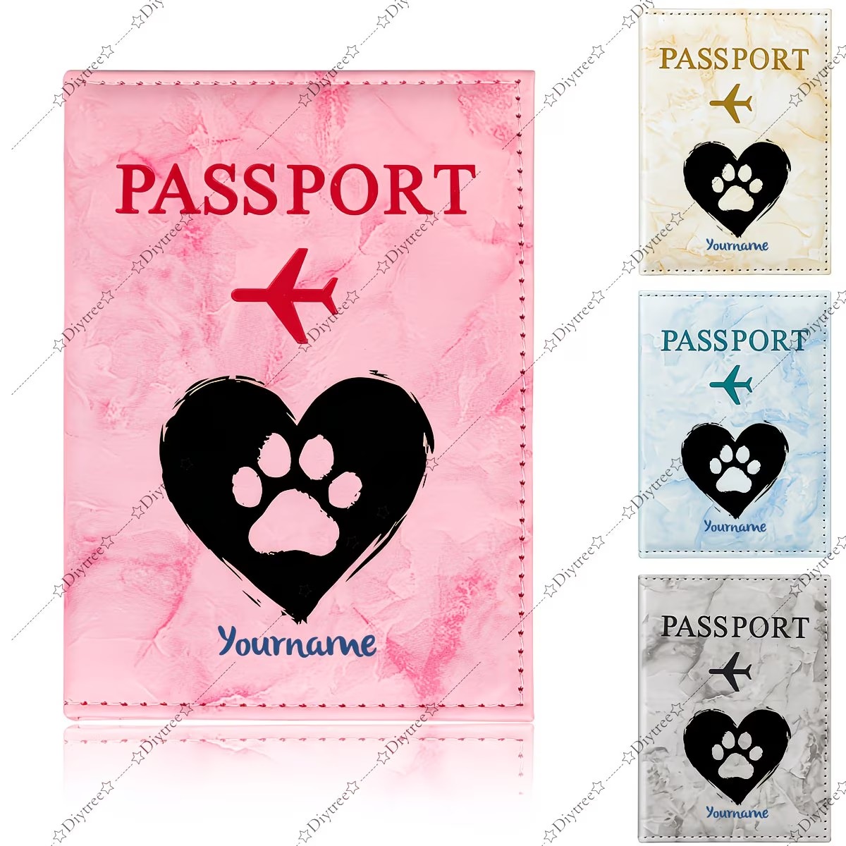 Custom Heart And Paw Print Pet - Travel Accessories Useful review and price